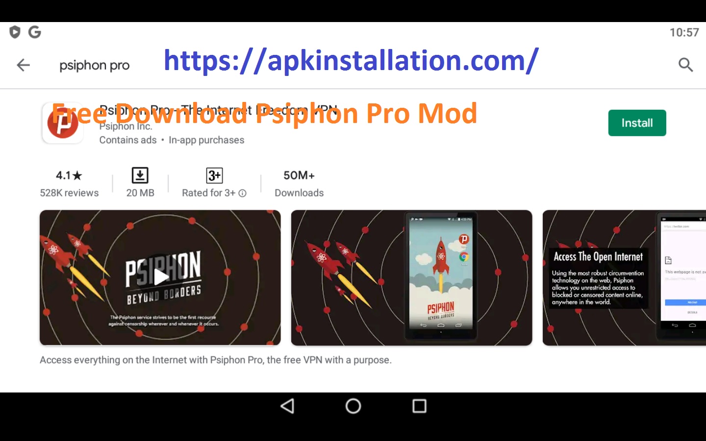 psiphon old version apk